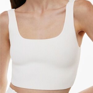 Babaton Aritzia Sculpt Knit Squareneck Cropped Tank NWOT